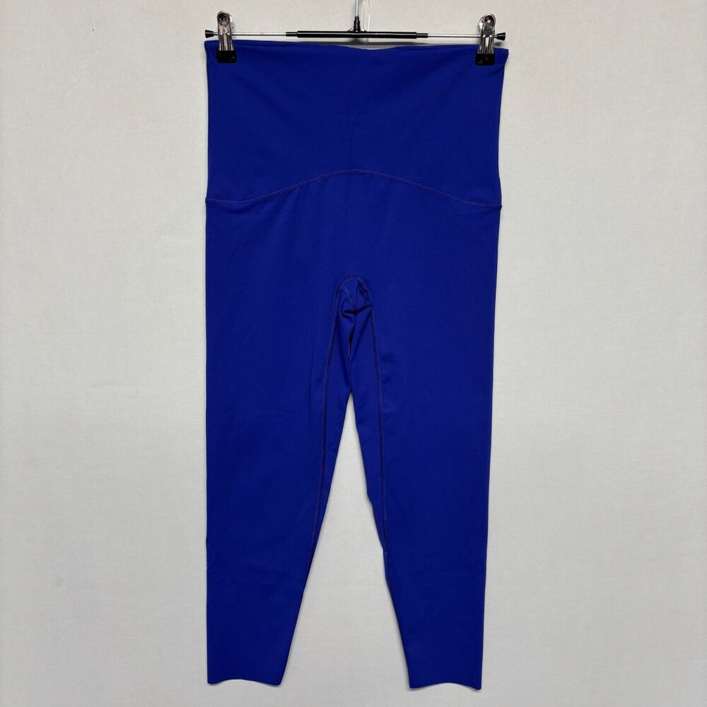 SPANX Booty Boost 7/8 Leggings Women Large Blue High Rise 50186R C135 -10